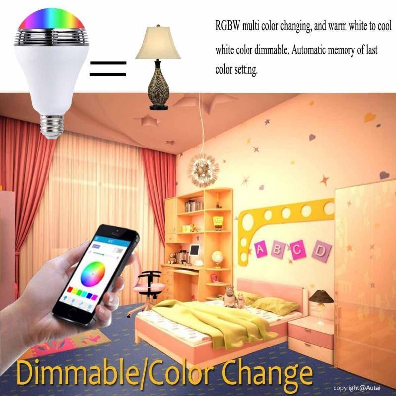 Smart LED colorful bulb bluetooth wireless speaker