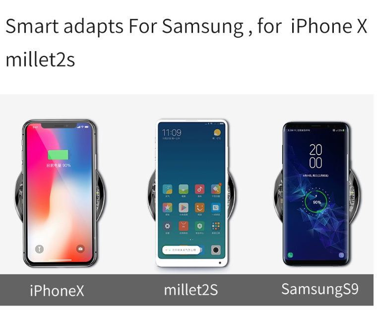 Ultra-thin Portable Glass Transparent Charger