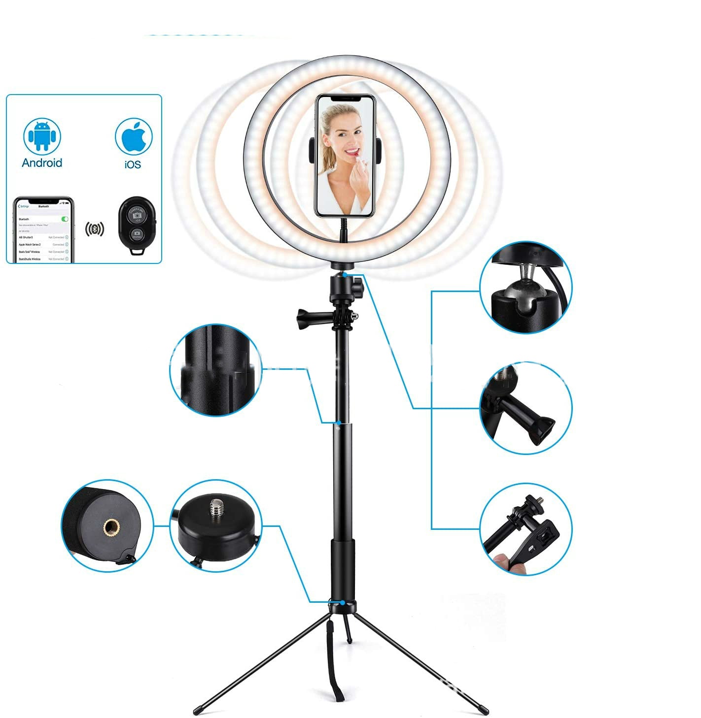 10 LED Tripod Stand Ring Light
