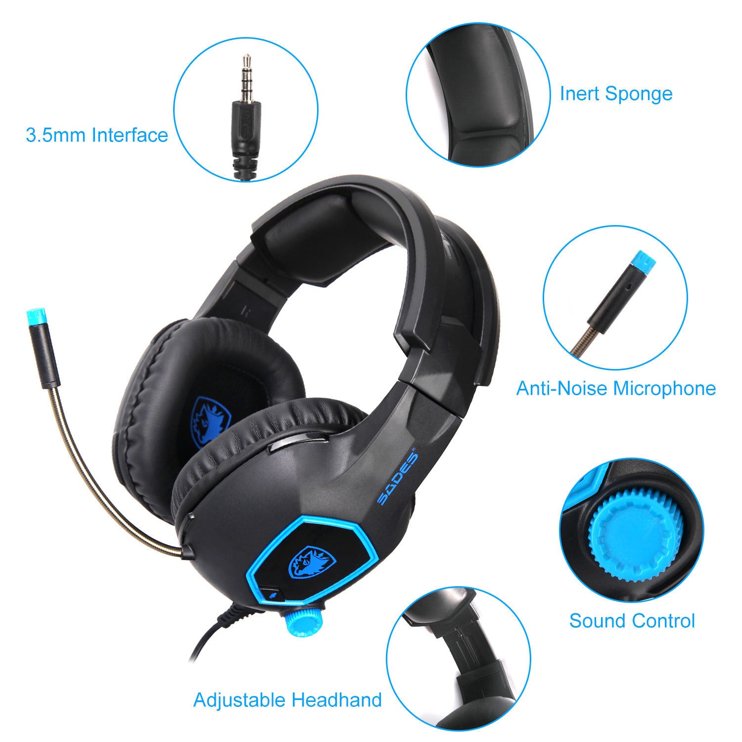 European And American Explosive Gaming Headphones