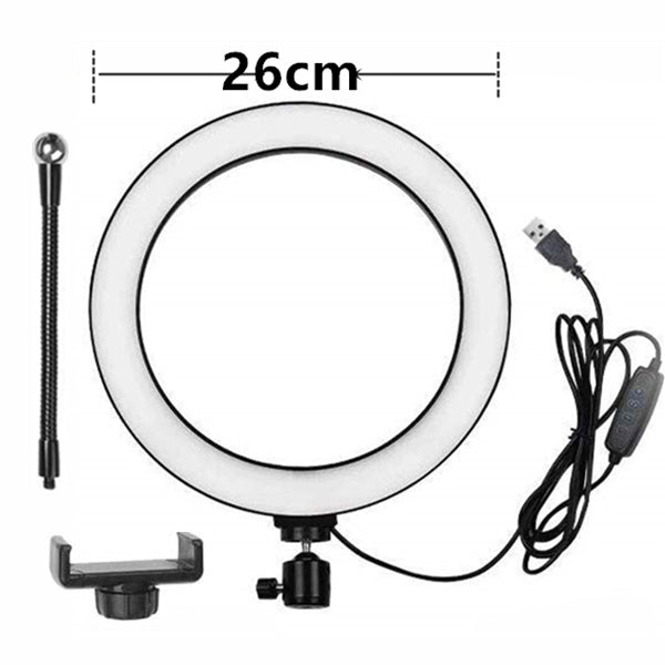 Aluminum Alloy Live Tripod Ring Light