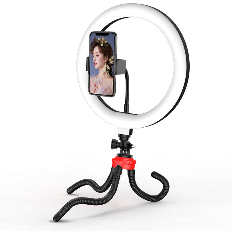 Desktop Tripod 10 Inch LED Red Ring Light