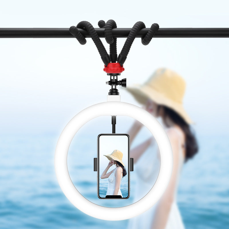 Desktop Tripod 10 Inch LED Red Ring Light