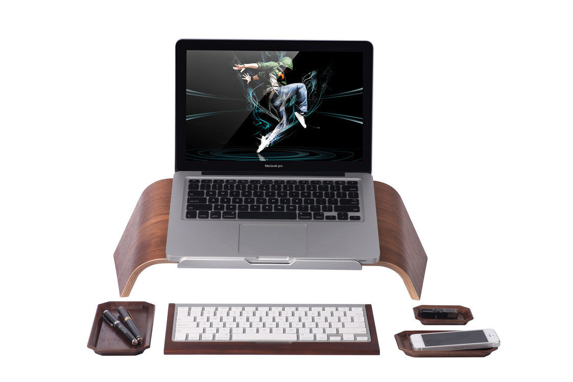 Wooden Laptop Tilt Macbook Stand