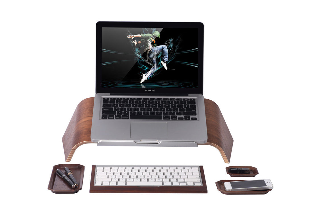 Wooden Laptop Tilt Macbook Stand