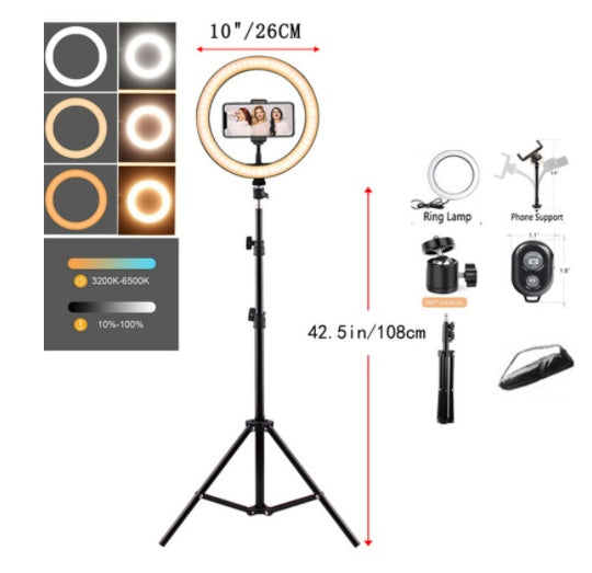 Ring Ring Light With Mobile Phone Holder