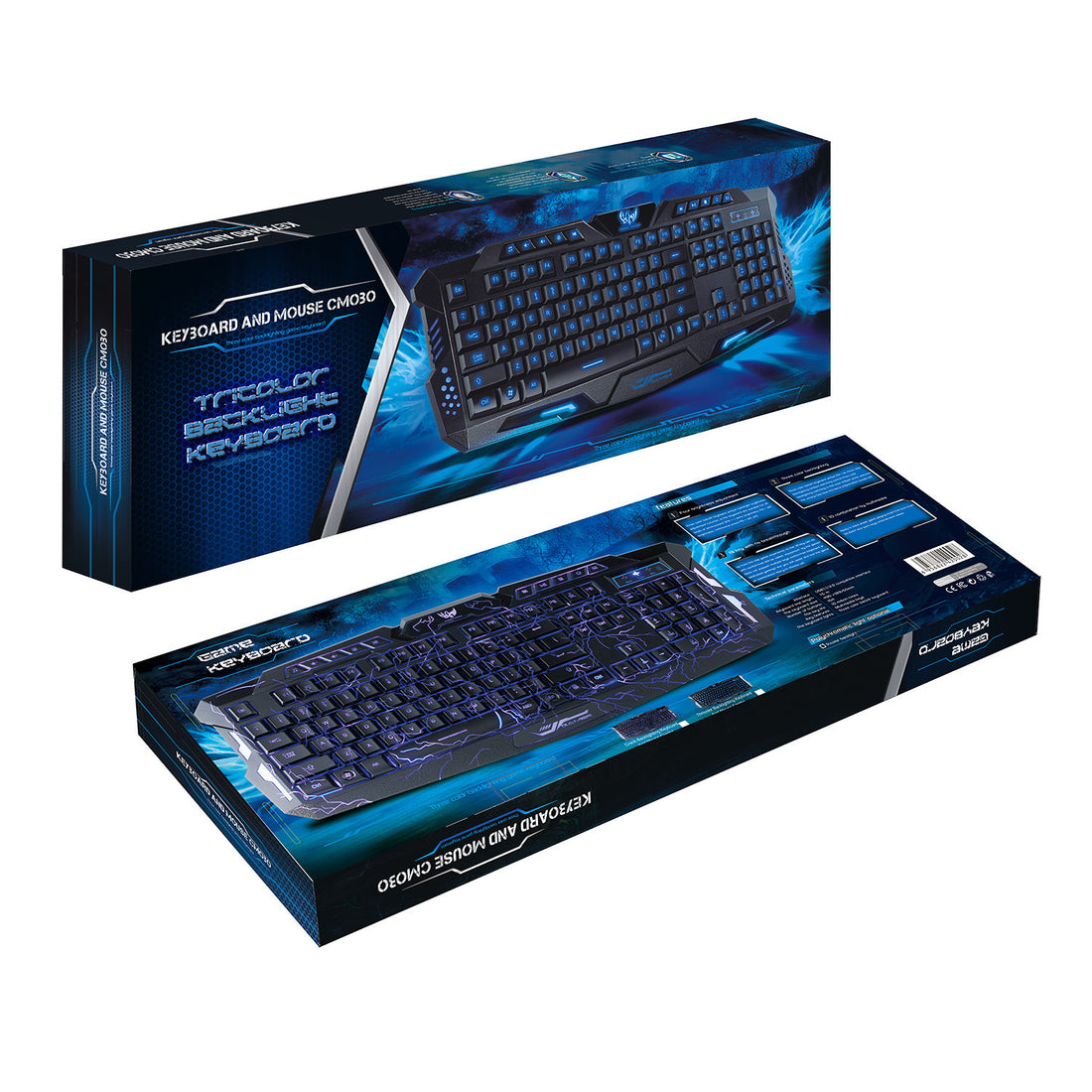 Colorful Backlit Gaming Mouse And Keyboard Set