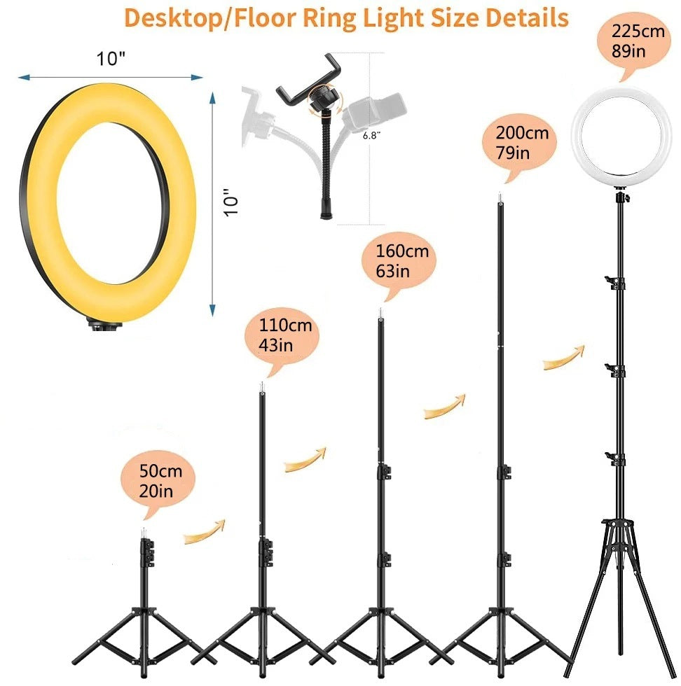 Ring Ring Light With Mobile Phone Holder