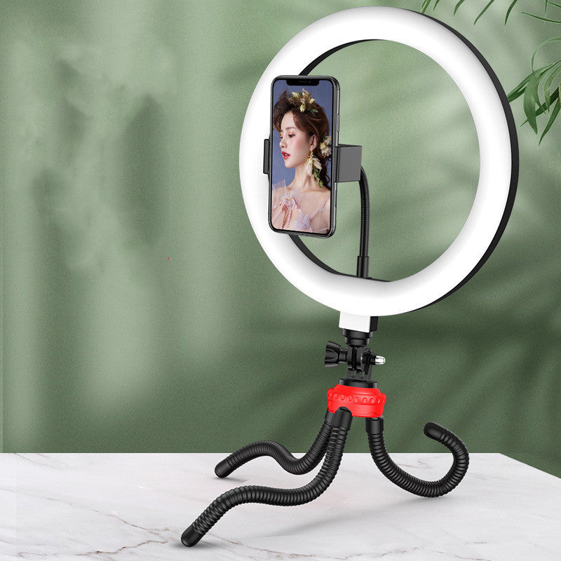 Desktop Tripod 10 Inch LED Red Ring Light