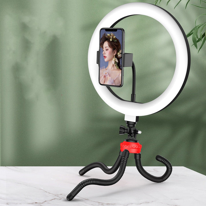 Desktop Tripod 10 Inch LED Red Ring Light